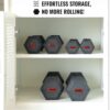 Zoyis 5KG Rubber-Coated Dumbbells