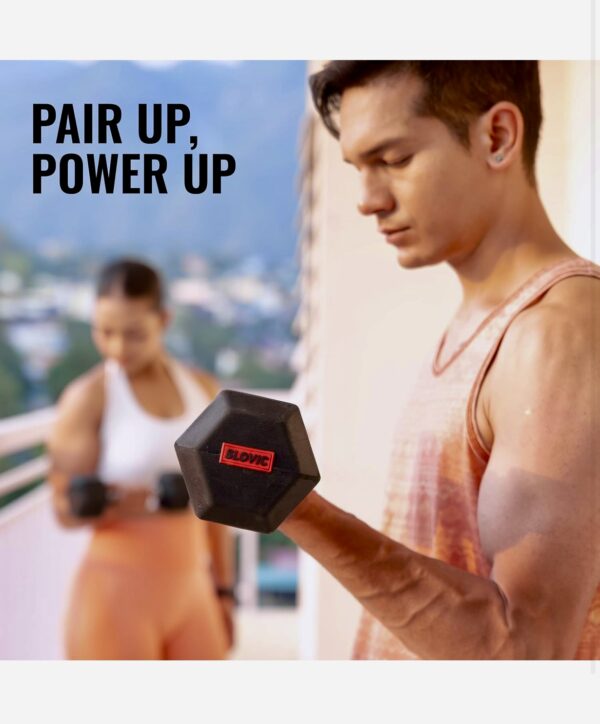 Zoyis 5KG Rubber-Coated Dumbbells