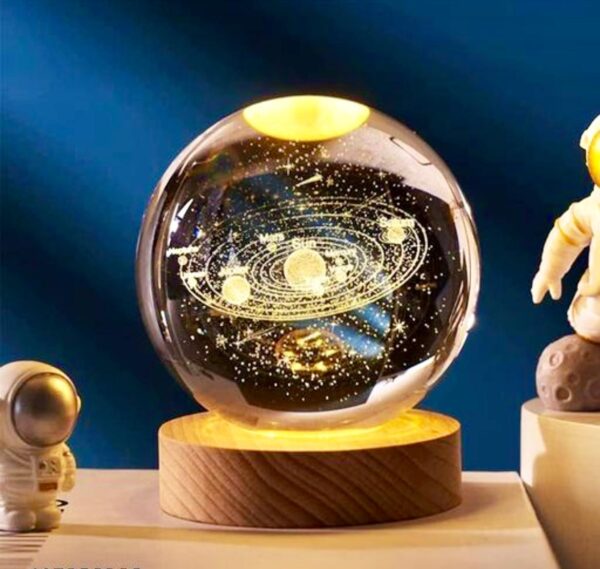 3D laser Crystal Ball LED Lamp
