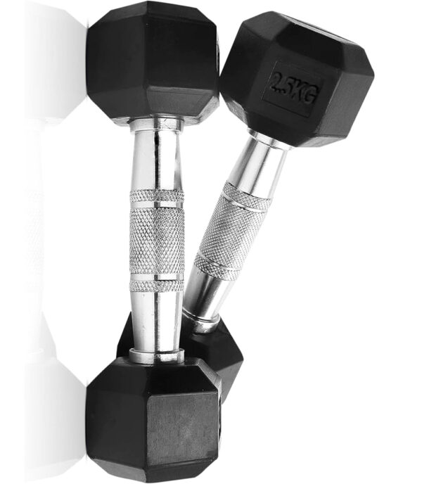 Zoyis 2.5KG Rubber-Coated Dumbbells