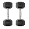 Zoyis 15KG Rubber-Coated Dumbbells