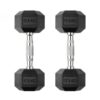 Zoyis 17.5KG Rubber-Coated Dumbbells