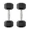 Zoyis 25KG Rubber-Coated Dumbbells