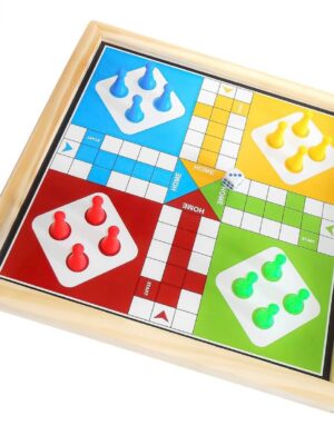Zoyis Wooden Folding Ludo Set 4 Players