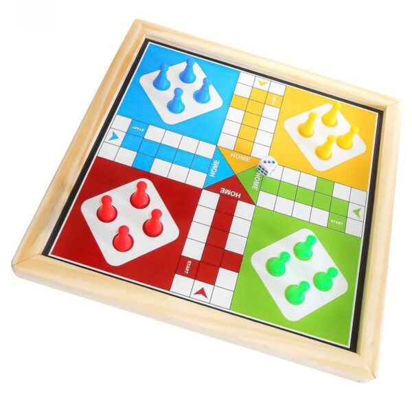 Zoyis Wooden Folding Ludo Set 4 Players