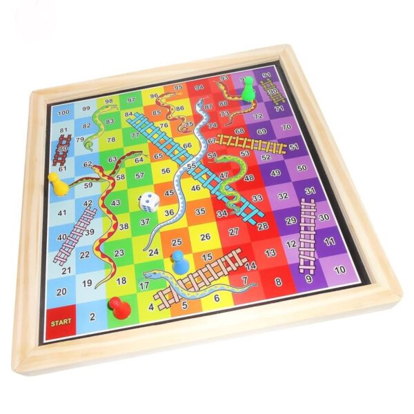 Zoyis Wooden Folding Ludo Set 4 Players