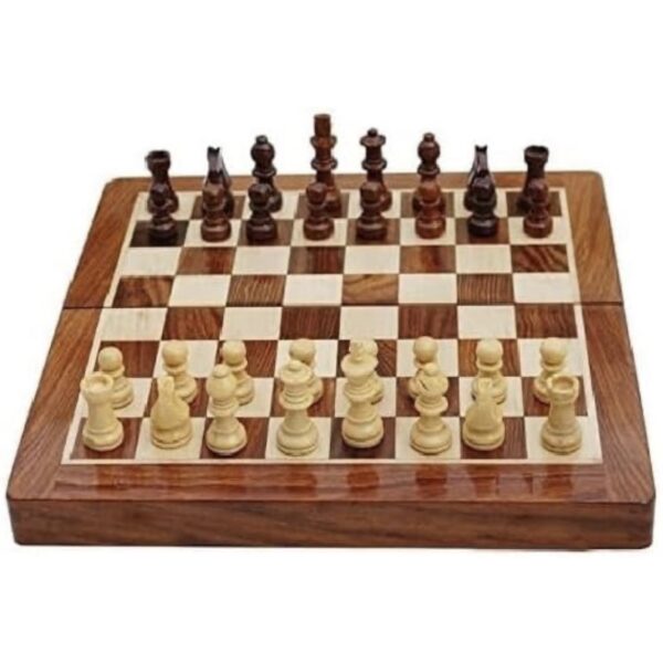 Zoyis Wooden Folding Chess Set 2 Players