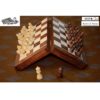 Zoyis Wooden Folding Chess Set 2 Players