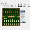 Zoyis Wooden Folding Chess Set 2 Players