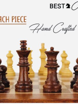 Zoyis Wooden Folding Chess Set 2 Players