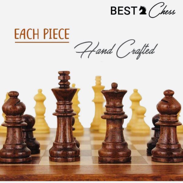 Zoyis Wooden Folding Chess Set 2 Players