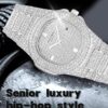 Zoyis White diamond analog watch