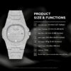 Zoyis White diamond analog watch