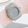 Zoyis White diamond analog watch