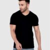 Zoyis Black half-sleeve t-shirt for gym Size - XL