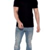 Zoyis Black half-sleeve t-shirt for gym Size - XL