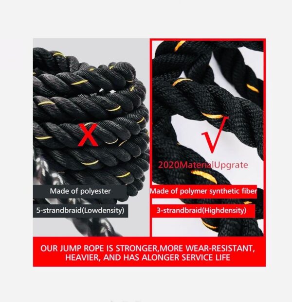 Zoyis workout battle rope for core strength