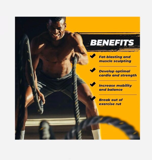 Zoyis workout battle rope for core strength